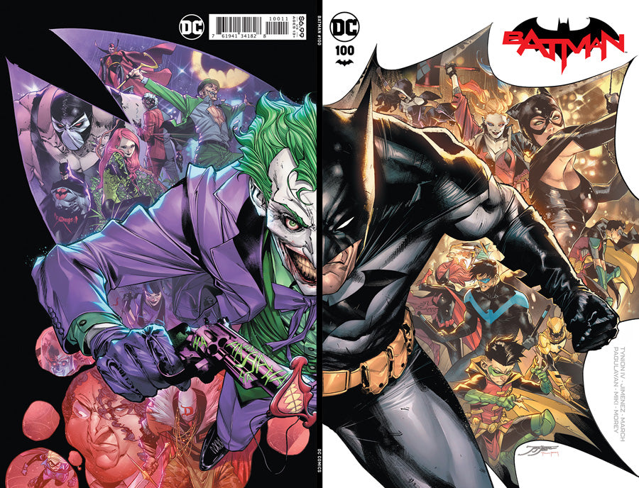 BATMAN #100 CVR A JORGE JIMENEZ WRAPAROUND (JOKER WAR) – One Stop