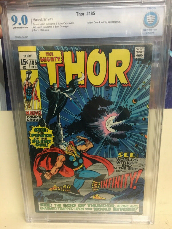 Thor #185 CBCS 9.0 off-white to white pages Free Shipping
