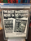Famous Monsters of Filmland CGC 9.0 #200 White Pages case cracked