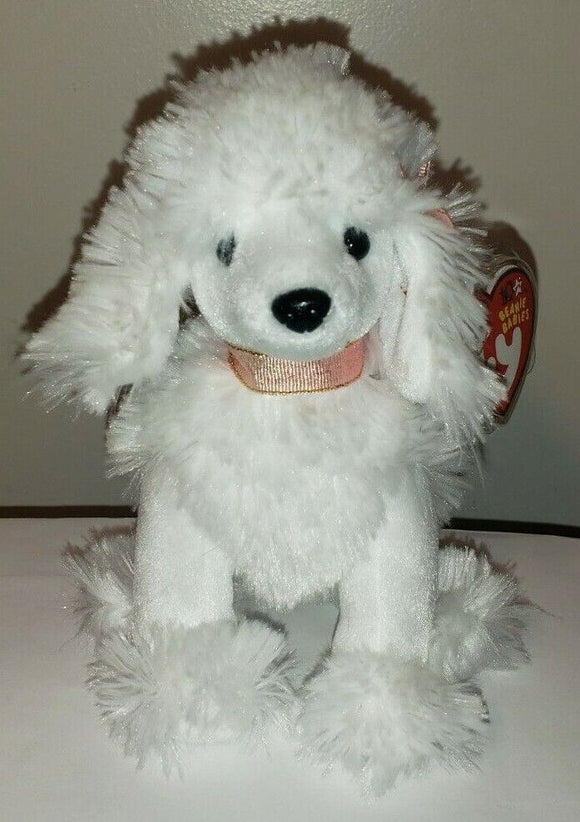 Ty Beanie Baby - L'AMORE the White Poodle Dog - MINT with MINT TAGS