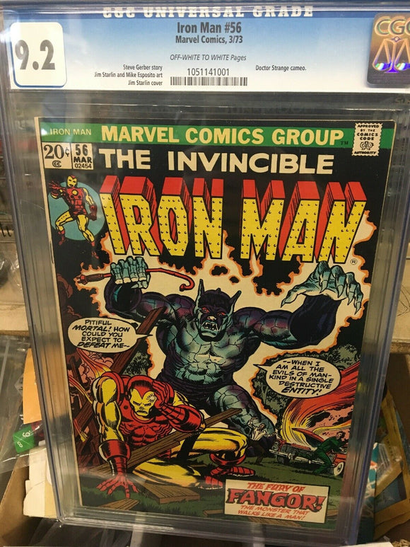 Iron man #56 cgc 9.2 march 1973
