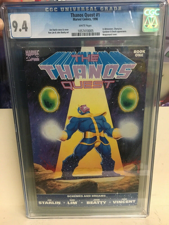 Thanos Quest #1 CGC 9.4 1990 Free Shipping