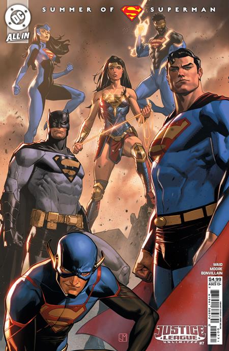 JUSTICE LEAGUE UNLIMITED #7 CVR E JORGE MOLINA SUPERSMASH-UP CARD STOCK VAR (WE ARE YESTERDAY)
