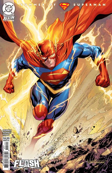 FLASH #21 CVR D TYLER KIRKHAM SUPERSMASH-UP CARD STOCK VAR