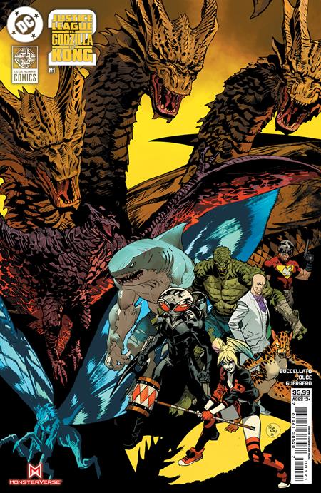 JUSTICE LEAGUE VS GODZILLA VS KONG 2 #1 (OF 7) CVR B DAN MORA CARD STOCK VAR