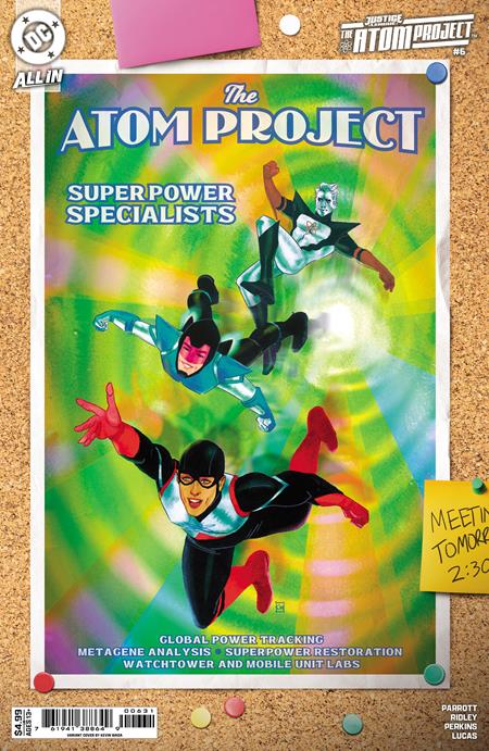 JUSTICE LEAGUE THE ATOM PROJECT #6 (OF 6) CVR C KEVIN WADA CARD STOCK VAR