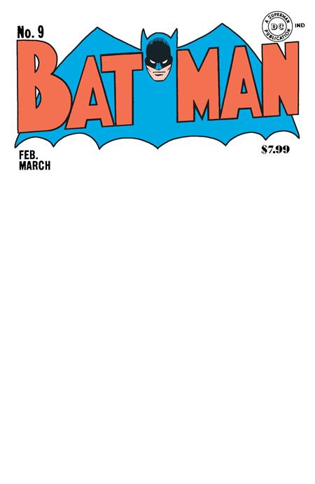 BATMAN #9 FACSIMILE EDITION CVR C BLANK CARD STOCK VAR