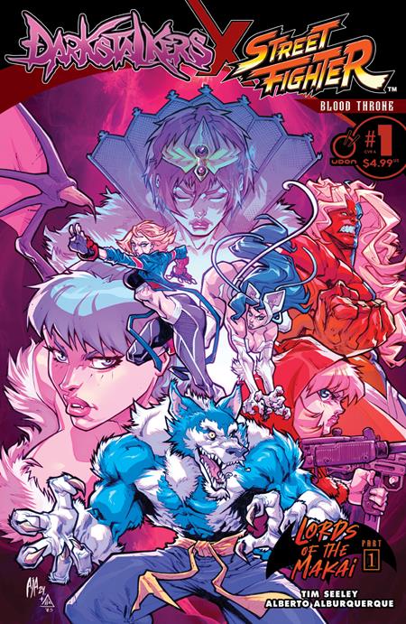 DARKSTALKERS X STREET FIGHTER BLOOD THRONE #1 (ONE SHOT) CVR A ALBERTO ALBURQUERQUE Previously FOC'd on 4/28/2025