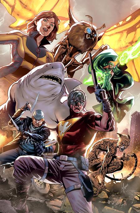 JUSTICE LEAGUE VS GODZILLA VS KONG 2 #2 (OF 7) CVR D LUCAS MEYER CARD STOCK VAR