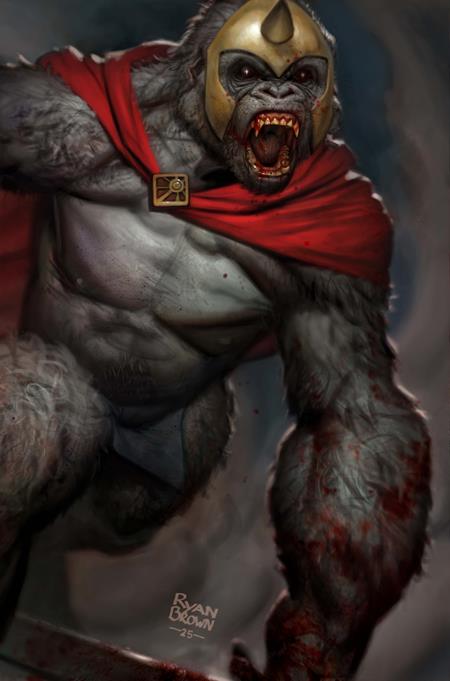 DC VS VAMPIRES WORLD WAR V #11 (OF 12) CVR B RYAN BROWN CARD STOCK VAR