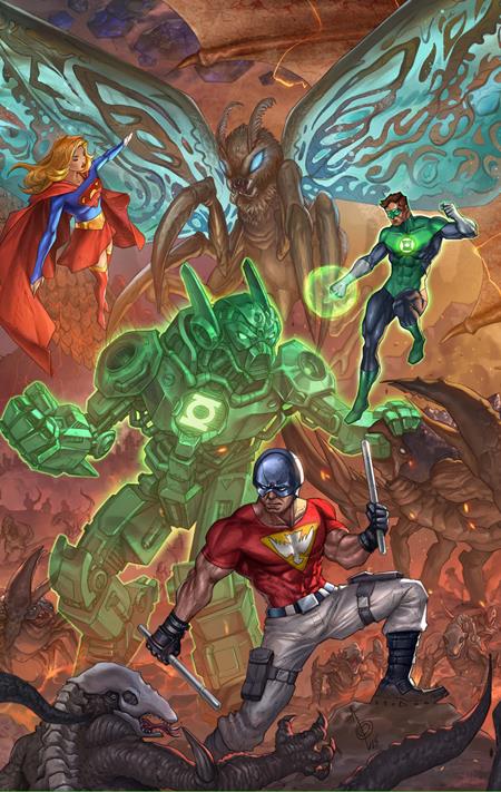 JUSTICE LEAGUE VS GODZILLA VS KONG 2 #3 (OF 7) CVR C ALAN QUAH CARD STOCK VAR