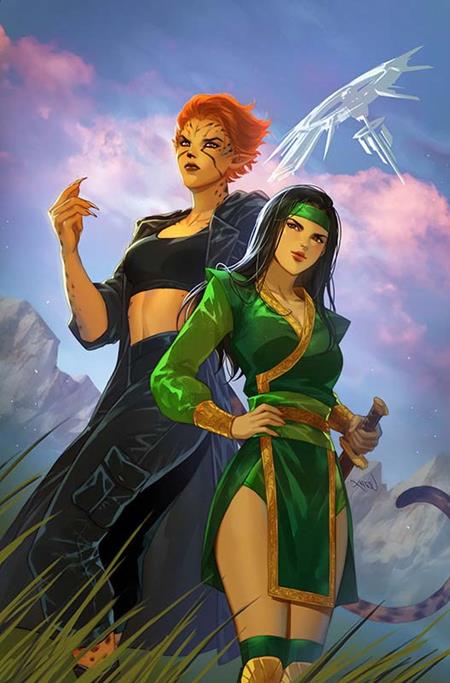 CHEETAH AND CHESHIRE ROB THE JUSTICE LEAGUE #1 (OF 6) CVR C LESLEY LEIRIX LI CARD STOCK VAR