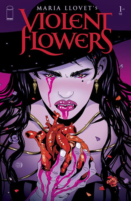 VIOLENT FLOWERS #1 (OF 4) CVR C MARIA LLOVET HEART VAR (MR)