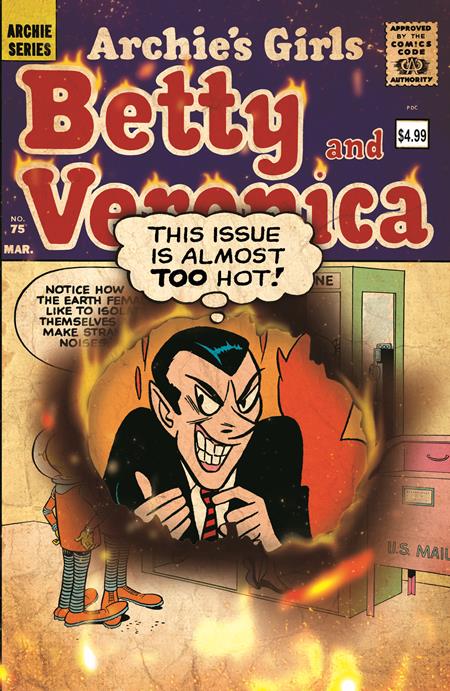 ARCHIE FACSIMILE #7 BETTY AND VERONICA #75 CVR B BOB WHITE & DAN DECARLO RETRO ART VAR