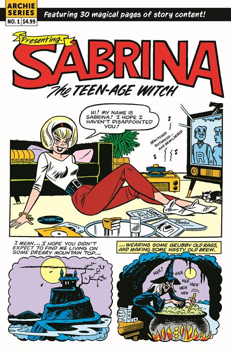 SABRINA THE TEENAGE WITCH MAGIC UNLEASHED (ONE SHOT) CVR B DAN DECARLO RETRO ART VAR