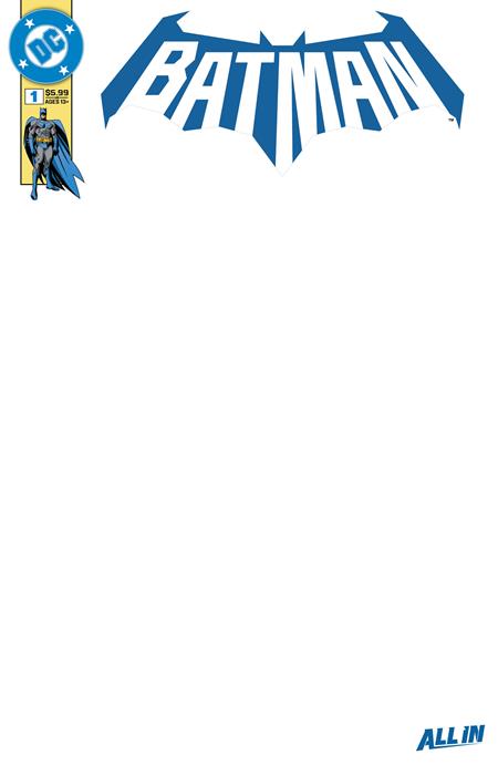 BATMAN #1 CVR K BLANK CARD STOCK VAR
