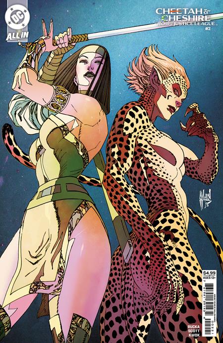 CHEETAH AND CHESHIRE ROB THE JUSTICE LEAGUE #2 (OF 6) CVR C GUILLEM MARCH CARD STOCK VAR