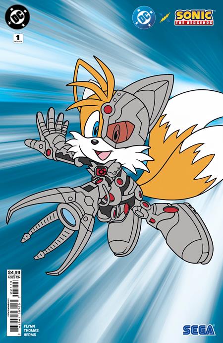 DC X SONIC THE HEDGEHOG #1 (OF 5) Fifth Printing Cyborg Card Stock Cvr