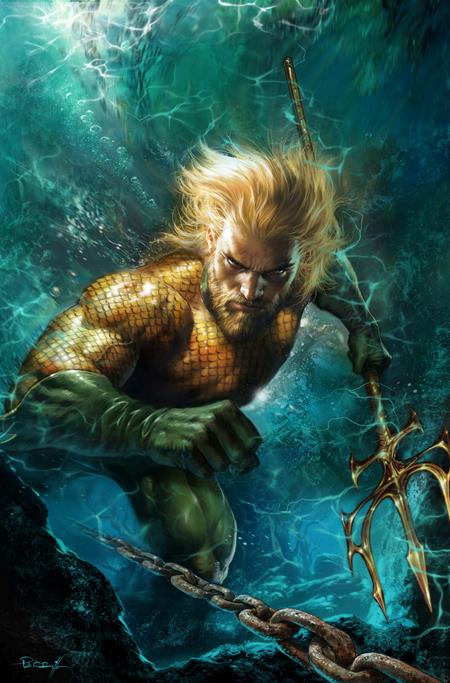 AQUAMAN #9 CVR B LUCIO PARRILLO CARD STOCK VAR