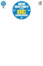NEW HISTORY OF THE DC UNIVERSE #4 (OF 4) CVR F BLANK CARD STOCK VAR
