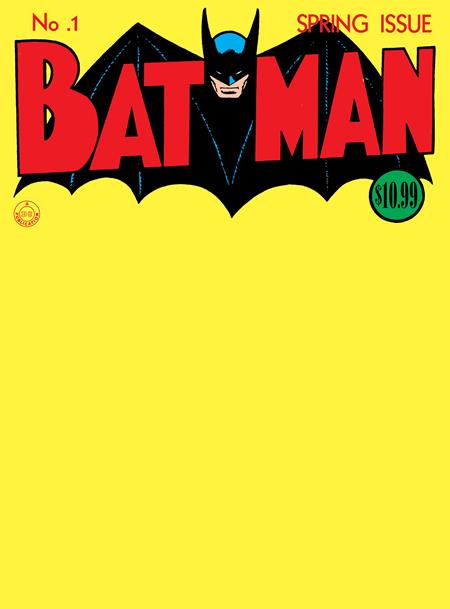 BATMAN (1940) #1 FACSIMILE EDITION CVR C BLANK VAR