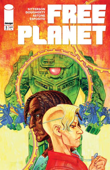 FREE PLANET #5 CVR B JED DOUGHERTY GREEN VAR