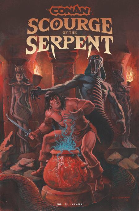 CONAN THE BARBARIAN SCOURGE OF THE SERPENT #1 (OF 4) CVR C GEOF ISHERWOOD VAR (MR)