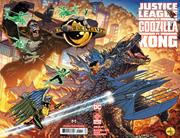 JUSTICE LEAGUE VS GODZILLA VS KONG #1 (OF 7) CVR A DREW JOHNSON WRAPAROUND CVR