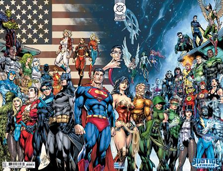 JUSTICE LEAGUE UNLIMITED #1 CVR E ED BENES WRAPAROUND CARD STOCK VAR