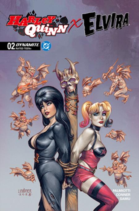 HARLEY QUINN X ELVIRA #2 CVR C JOSEPH MICHAEL LINSNER VAR
