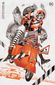 HARLEY QUINN BLACK WHITE REDDER #6 (OF 6) CVR B JULIAN TOTINO TEDESCO VAR