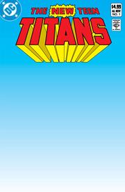 NEW TEEN TITANS #1 FACSIMILE EDITION CVR C BLANK CARD STOCK VAR