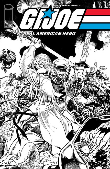 GI JOE A REAL AMERICAN HERO #312 CVR B ANDY KUBERT B&W VAR