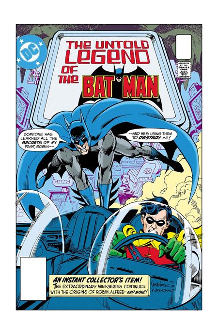 LIMITED EDITION THE UNTOLD LEGEND OF THE BATMAN #1 CVR B JOSE LUIS GARCIA-LOPEZ & DICK GIORDANO FOIL VAR