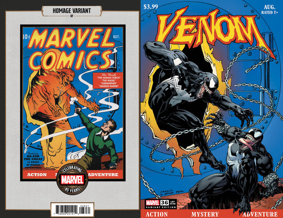 VENOM #36 DAVID YARDIN MARVEL 85TH ANNIVERSARY HOMAGE VARIANT [VW]