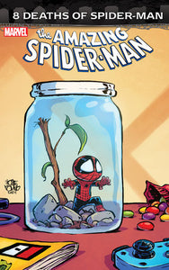 AMAZING SPIDER-MAN #65 SKOTTIE YOUNG 8 DEATHS OF SPIDER-MAN BLACK AND WHITE VIRGIN VARIANT