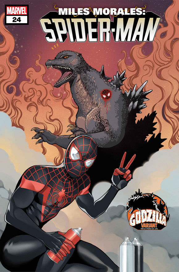 MILES MORALES: SPIDER-MAN #24 ROMY JONES GODZILLA VARIANT