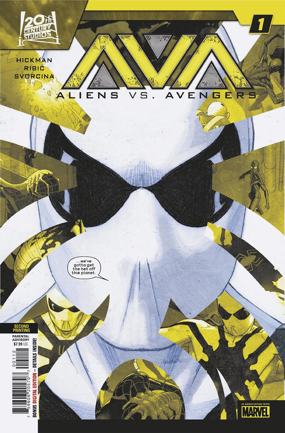 ALIENS VS. AVENGERS #1 ESAD RIBIC 2ND PRINTING VARIANT