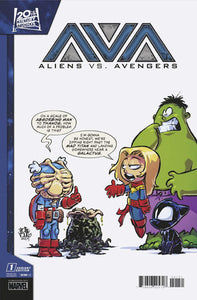 ALIENS VS. AVENGERS #1 SKOTTIE YOUNG VARIANT