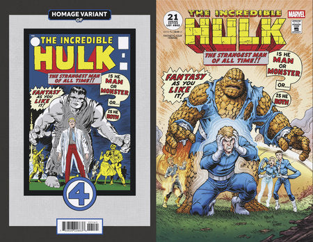 INCREDIBLE HULK #21 TODD NAUCK FANTASTIC FOUR HOMAGE VARIANT