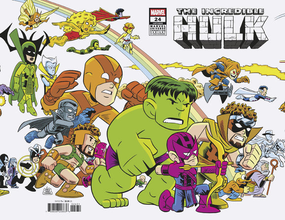 INCREDIBLE HULK #24 CHRIS GIARRUSSO MARVEL UNIVERSE CONNECTING WRAP VARIANT E