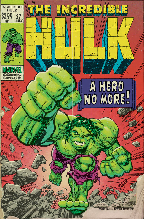 INCREDIBLE HULK #27 ERIK LARSEN RETROVISION VARIANT