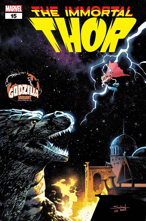 IMMORTAL THOR #15 JONAS SCHARF GODZILLA VARIANT