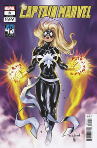 CAPTAIN MARVEL #8 SERGIO DAVILA BLACK COSTUME VARIANT