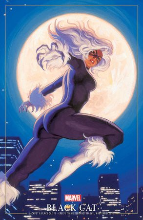 JACKPOT & BLACK CAT 1 GREG AND TIM HILDEBRANDT BLACK CAT MARVEL MASTERPIECES III VARIANT