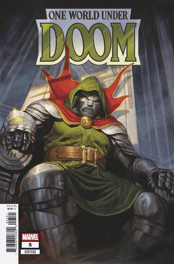 ONE WORLD UNDER DOOM #5 E.M. GIST VARIANT