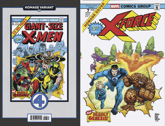 X-FORCE #7 TREVOR VON EEDEN FANTASTIC FOUR HOMAGE VARIANT