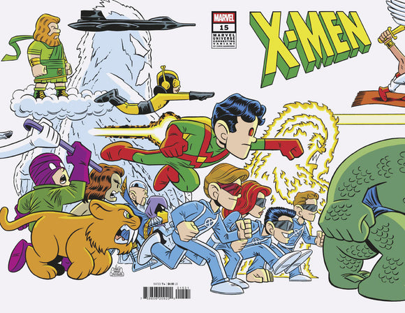 X-MEN #15 CHRIS GIARRUSSO MARVEL UNIVERSE CONNECTING WRAP VARIANT O