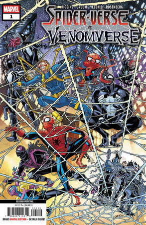 SPIDER-VERSE VS. VENOMVERSE #1 JAVIER GARRON 2ND PRINTING VARIANT