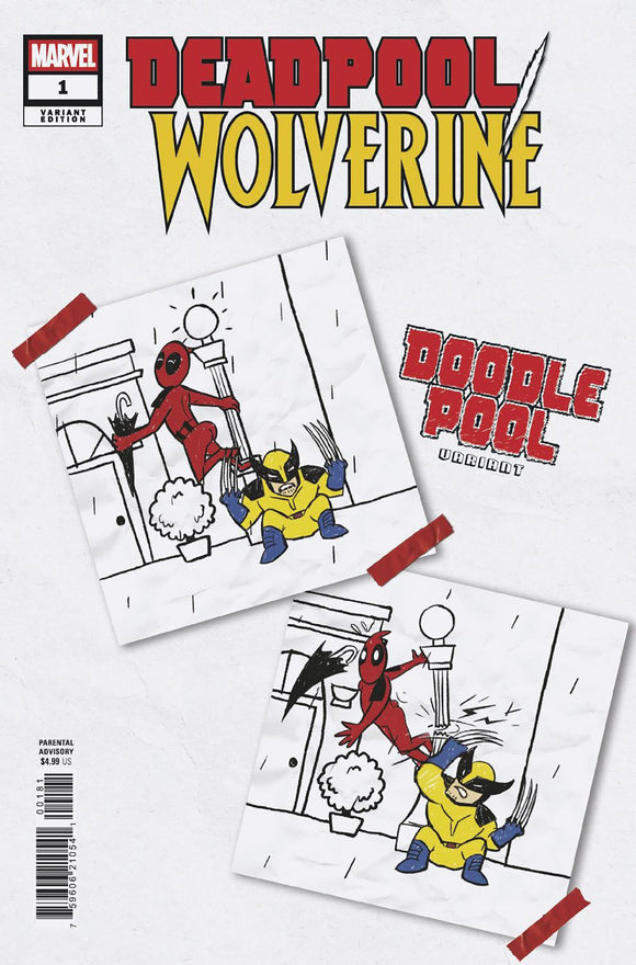 DEADPOOL/WOLVERINE #1 DOODLEPOOL VARIANT